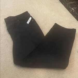Black Stretch Casual Pants